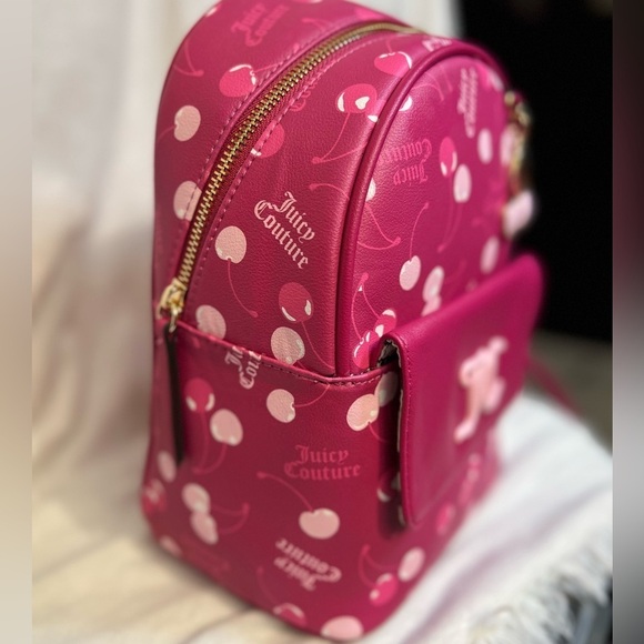 ??Juicy Couture Raspberry Cherry Print Backpack??NWT main image 4